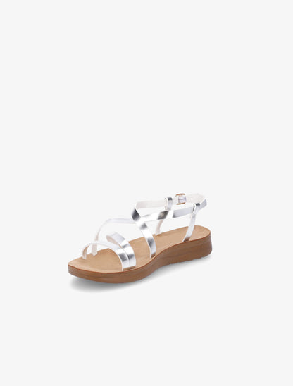 Nu-pieds basiques - Argent - 3
