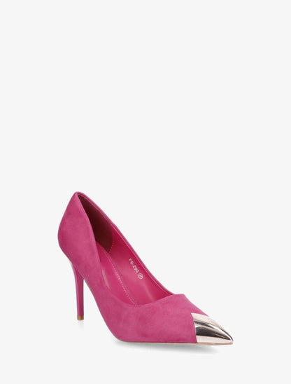 Escarpins hauts en suédine - Fuchsia - 2
