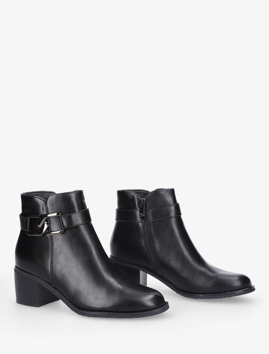 Bottines à boucle - Noir - 4