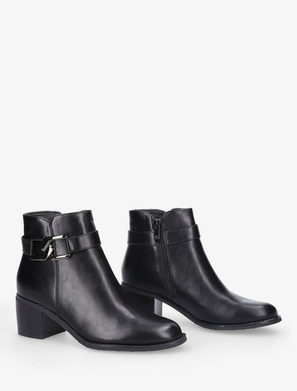Bottines à boucle - Noir - 4