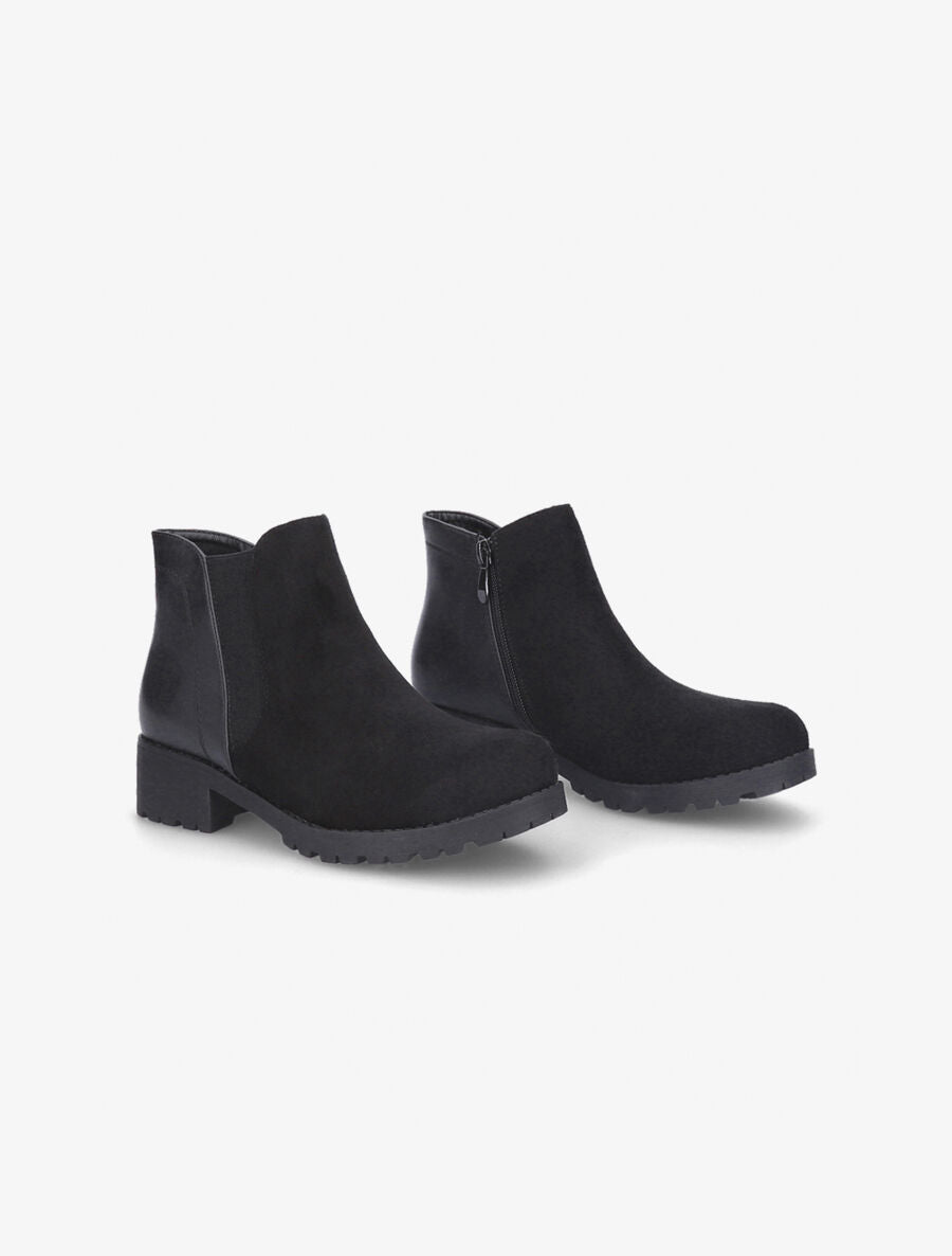 Boots bimatière noir - Noir - 4
