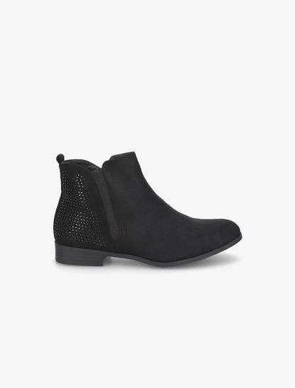 Boots arrière strassé noir - Noir - 1